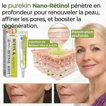 Crème liftante et régénératrice PUREKIN Advanced Peptide Botox-Style + Rétinol Vita-A
