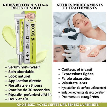 Crème liftante et régénératrice PUREKIN Advanced Peptide Botox-Style + Rétinol Vita-A