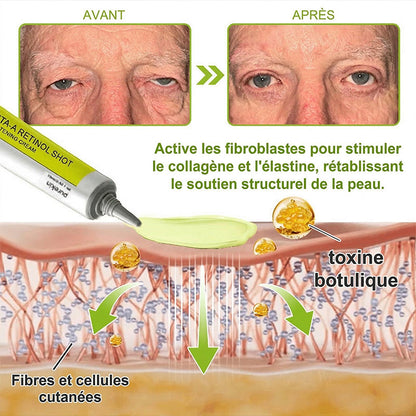 Crème liftante et régénératrice PUREKIN Advanced Peptide Botox-Style + Rétinol Vita-A