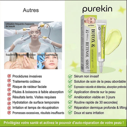 Crème liftante et régénératrice PUREKIN Advanced Peptide Botox-Style + Rétinol Vita-A